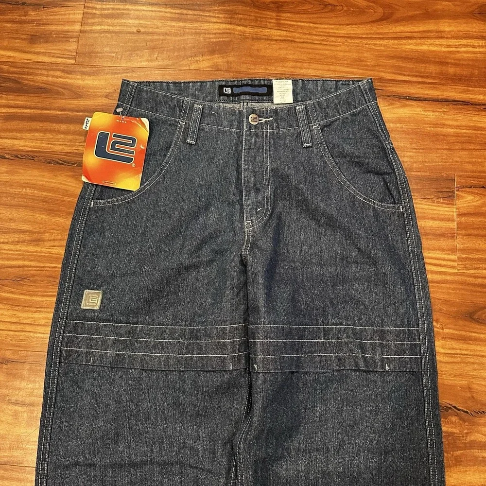 Vintage Levis Temple Pant Jeans Mens 30x32 Blue Wide Leg Relaxed Denim Y2K